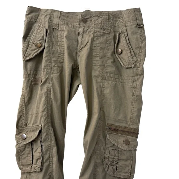 Boston Proper Cargo Pants Green-2 - Picture 5 of 10